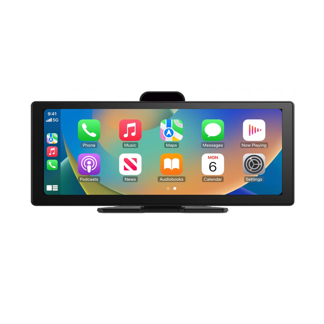Écran Carplay & Android Auto avec Dashcam Avant 4K & Caméra Arrière