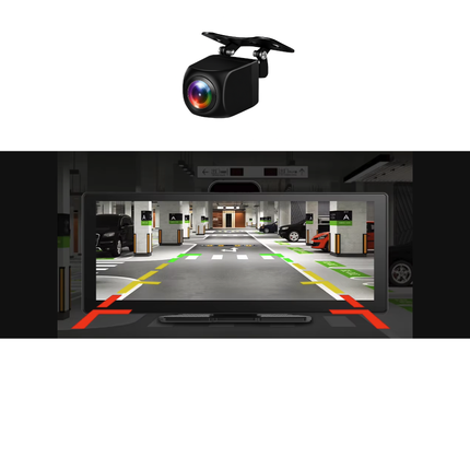 Écran Carplay & Android Auto avec Dashcam Avant 4K & Caméra Arrière