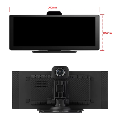 Écran Carplay & Android Auto avec Dashcam Avant 4K & Caméra Arrière