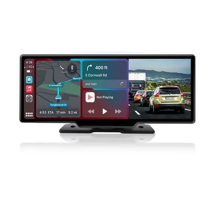 Écran Carplay & Android Auto avec Caméra Avant 4K & Caméra Arrière