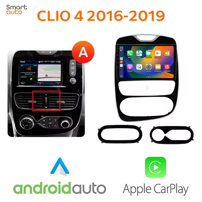 Ecran Carplay & Android Renault Clio 4 2012-2019