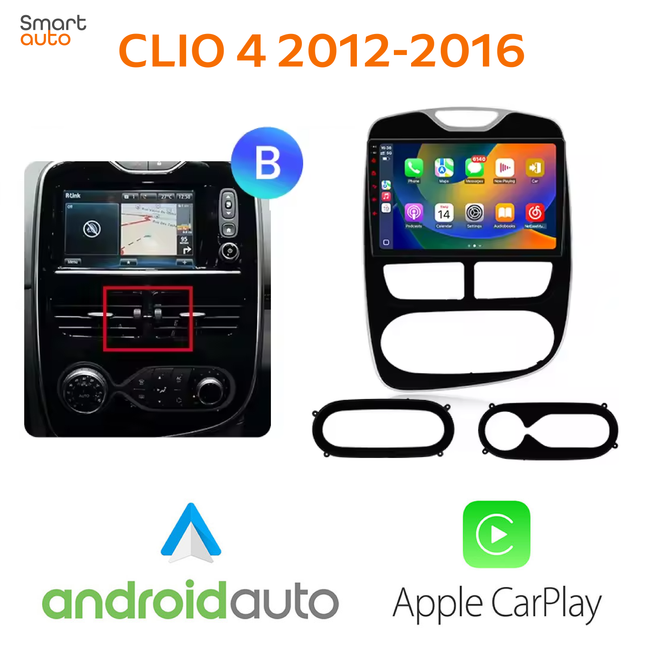 Ecran Carplay & Android Renault Clio 4 2012-2019