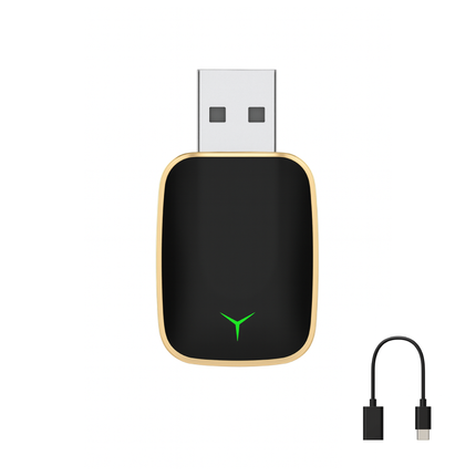 SmartAuto 2025 – Adaptateur 2-en-1 CarPlay & Android Auto Sans Câble Plug & Play USB USB-C