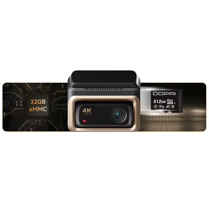 SmartAuto™ Dashcam 4K – Caméra Avant + Intérieure/Arrière Sans Fil avec Surveillance 24/7