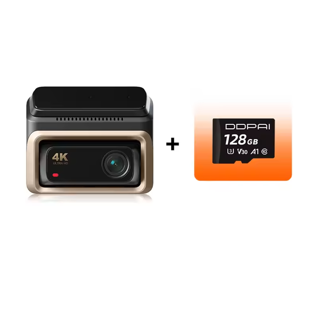 SmartAuto™ Dashcam 4K – Caméra Avant + Intérieure/Arrière Sans Fil avec Surveillance 24/7