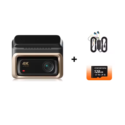 SmartAuto™ Dashcam 4K – Caméra Avant + Intérieure/Arrière Sans Fil avec Surveillance 24/7