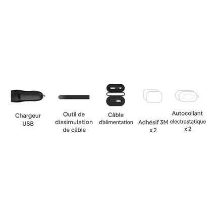 SmartAuto™ Dashcam 4K – Caméra Avant + Intérieure/Arrière Sans Fil avec Surveillance 24/7